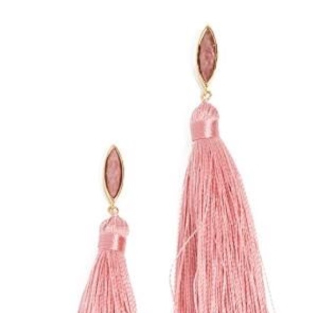 gorjana // pink palisades tassel earrings - Picture 5 of 7